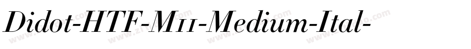 Didot-HTF-M11-Medium-Ital字体转换