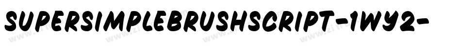 SuperSimpleBrushScript-1Wy2字体转换