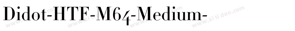 Didot-HTF-M64-Medium字体转换
