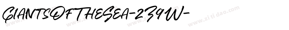 GiantsOfTheSea-2Z9W字体转换