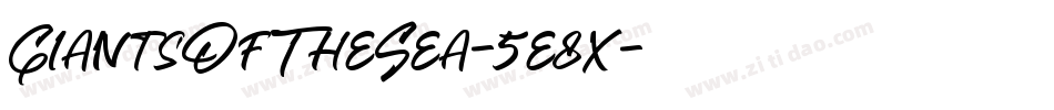 GiantsOfTheSea-5e8x字体转换