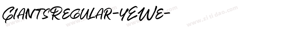 GiantsRegular-yEWe字体转换