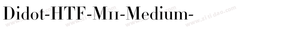 Didot-HTF-M11-Medium字体转换