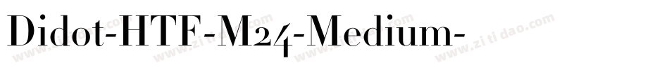 Didot-HTF-M24-Medium字体转换