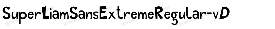 SuperLiamSansExtremeRegular-vD1M字体转换
