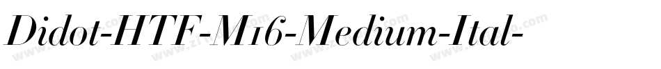 Didot-HTF-M16-Medium-Ital字体转换