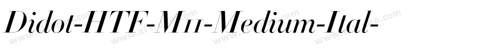 Didot-HTF-M11-Medium-Ital字体转换