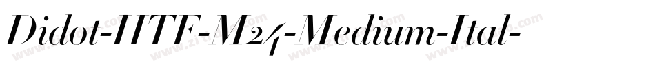 Didot-HTF-M24-Medium-Ital字体转换