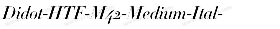 Didot-HTF-M42-Medium-Ital字体转换