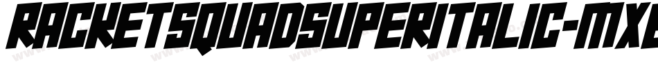 RacketSquadSuperItalic-mxea字体转换