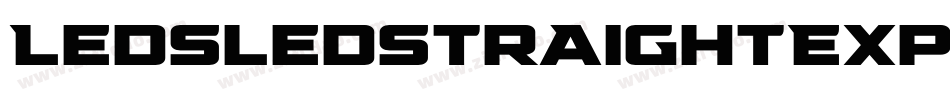 LedSledStraightExpanded-Mo6P字体转换