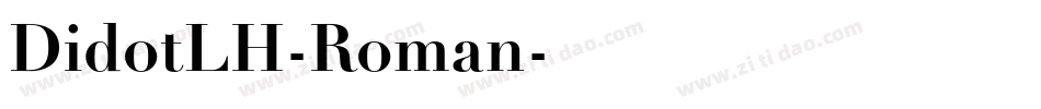 DidotLH-Roman字体转换