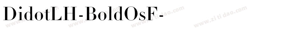 DidotLH-BoldOsF字体转换