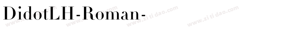DidotLH-Roman字体转换