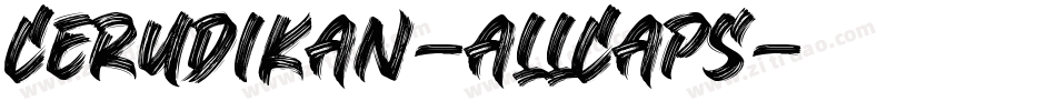 Cerudikan-AllCaps字体转换