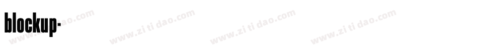 blockup字体转换