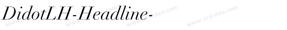 DidotLH-Headline字体转换