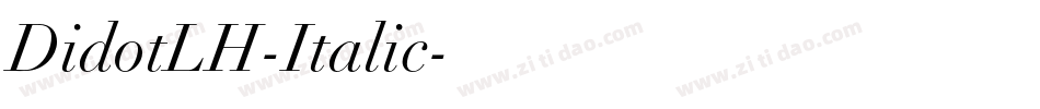 DidotLH-Italic字体转换