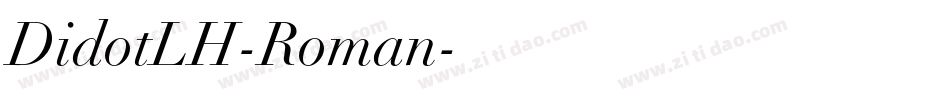 DidotLH-Roman字体转换