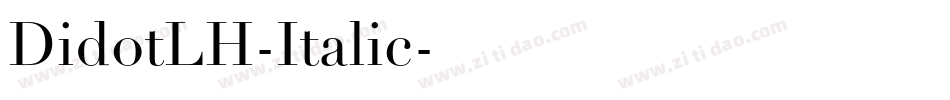 DidotLH-Italic字体转换