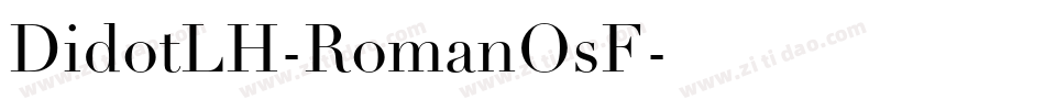 DidotLH-RomanOsF字体转换