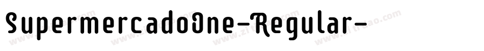 SupermercadoOne-Regular字体转换