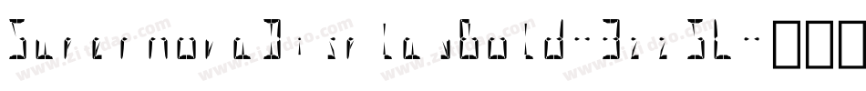 SupernovaDisplayBold-3zz5L字体转换