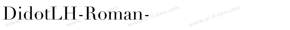 DidotLH-Roman字体转换