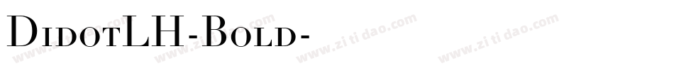 DidotLH-Bold字体转换
