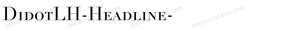 DidotLH-Headline字体转换