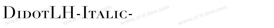 DidotLH-Italic字体转换