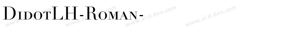 DidotLH-Roman字体转换