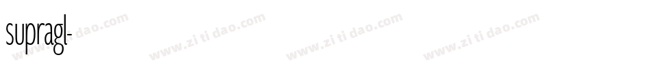 supragl字体转换