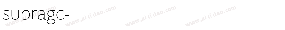 supragc字体转换
