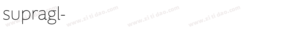 supragl字体转换