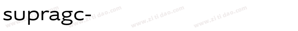 supragc字体转换