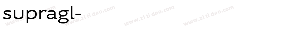 supragl字体转换