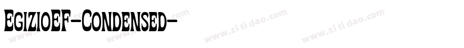 EgizioEF-Condensed字体转换