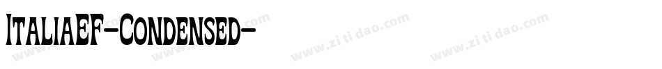 ItaliaEF-Condensed字体转换