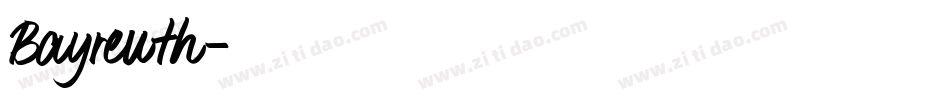 Bayreuth字体转换