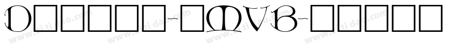 Dieter-8MVB字体转换