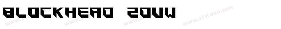 Blockhead-2dvW字体转换