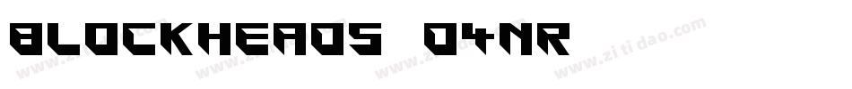 Blockheads-D4nR字体转换