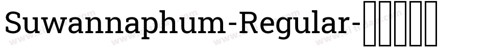 Suwannaphum-Regular字体转换