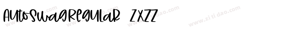 AutoSwagRegular-Zxzz字体转换