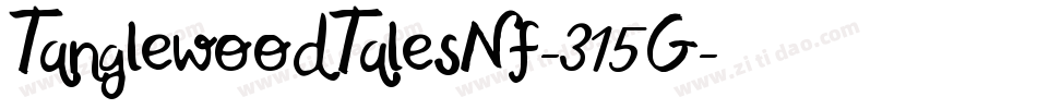 TanglewoodTalesNf-315G字体转换