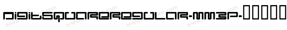DigitSquareRegular-mm3P字体转换