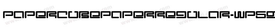 PaperCubePaperregular-WP59字体转换
