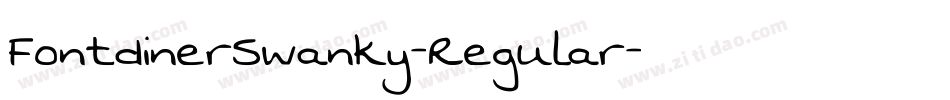 FontdinerSwanky-Regular字体转换
