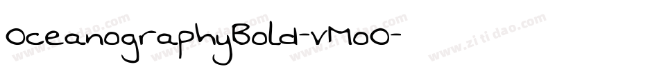 OceanographyBold-vMoO字体转换